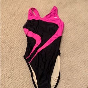 NEGOTIABLE pink and black speedo